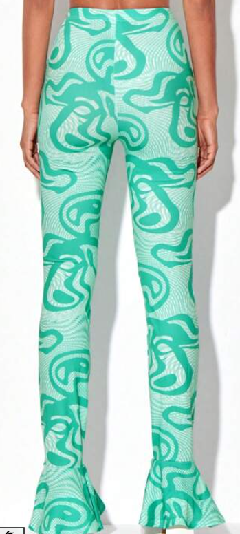 Dames broek mintgroen s m l xl