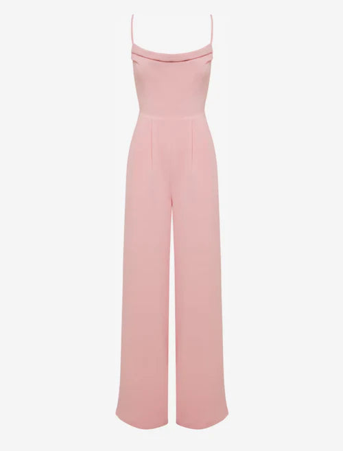 Dames jumpsuit roze s m l xl