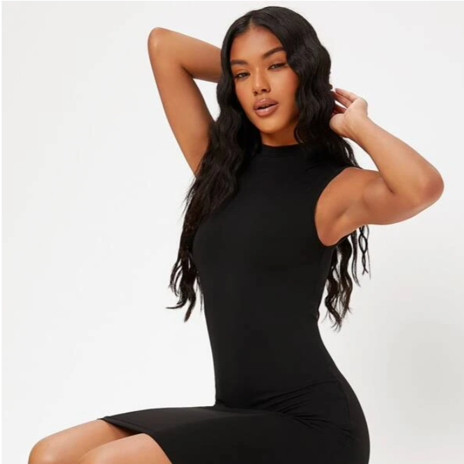 Vestido de verano para mujer negro xs sml xl