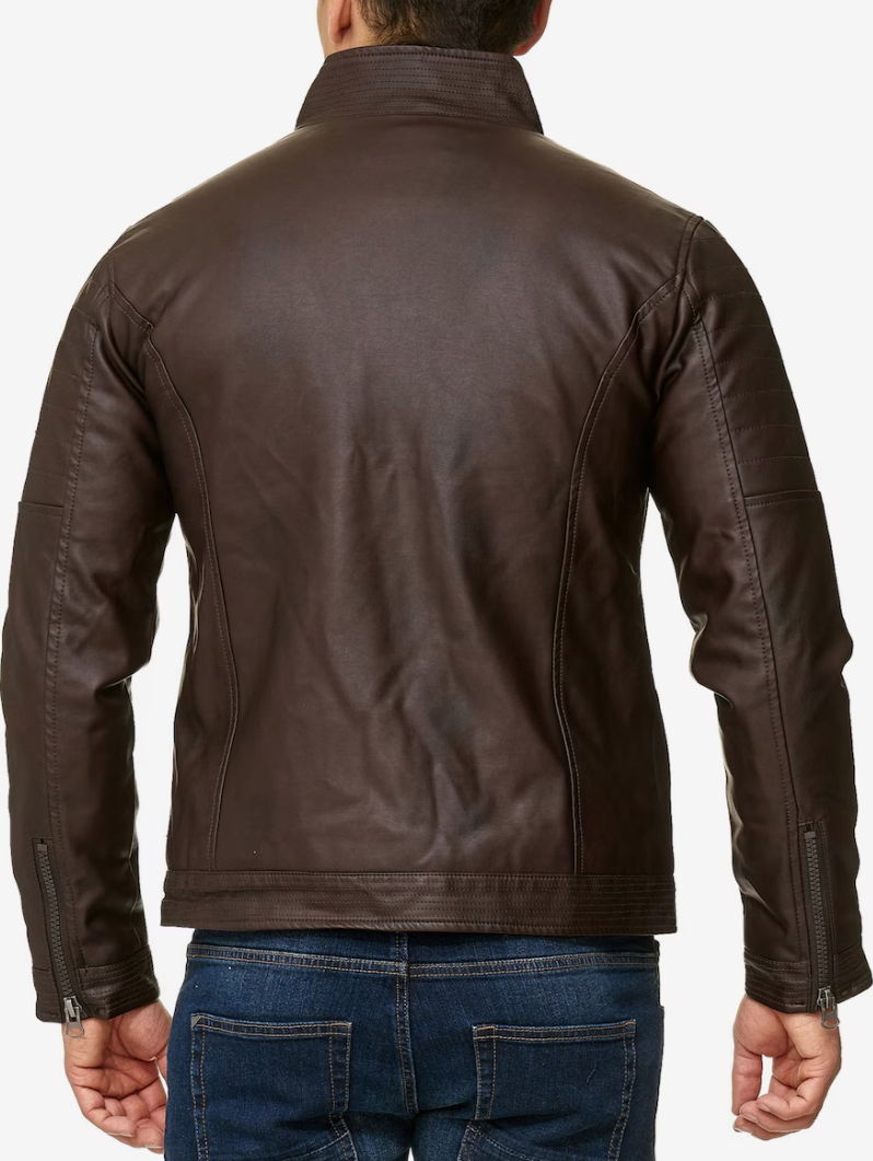 Chaqueta de hombre marrón oscuro gris negro SML XL XXL