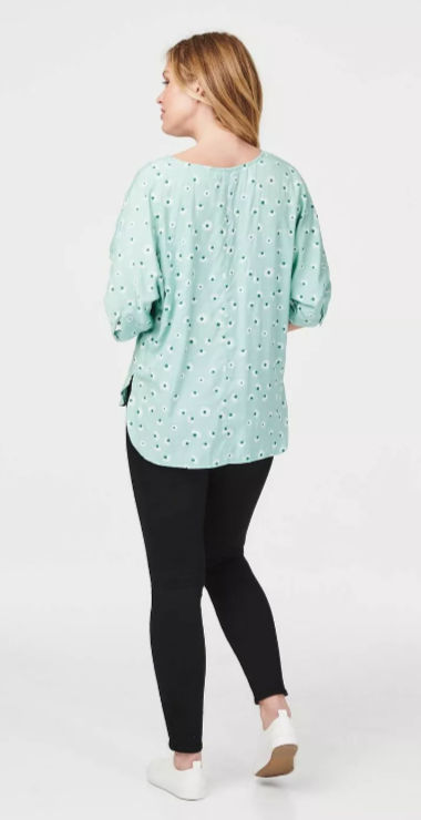 Dames blouse groen 8 10 12 14 16 18