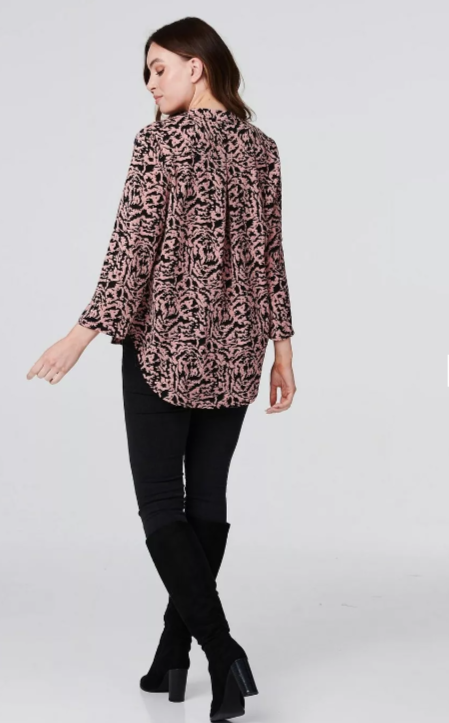 Dames blouse roze 8 10 12 14 16 18