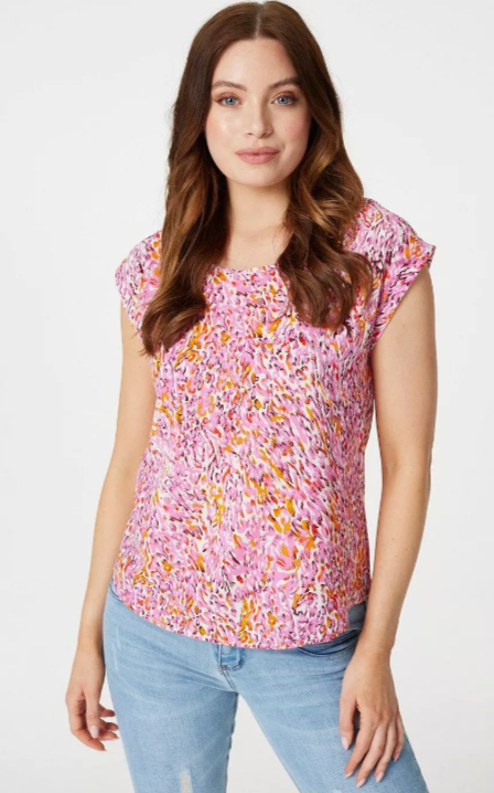 Camisa mujer azul rosa 8 16 18