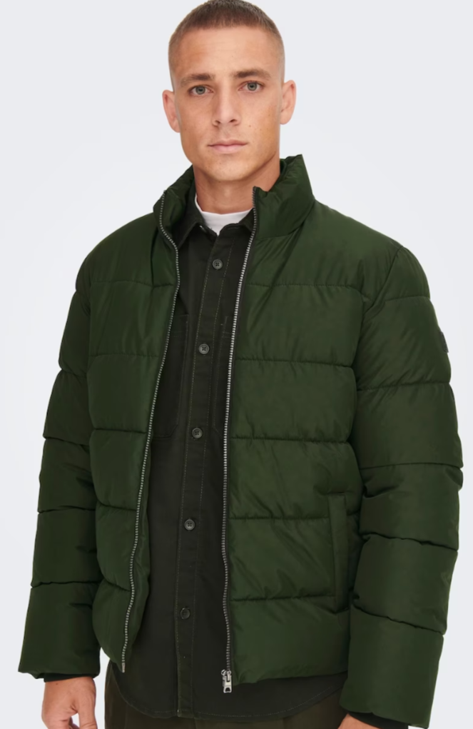 Chaqueta hombre negro beige verde oscuro marrón claro verde xs sml xl xxl