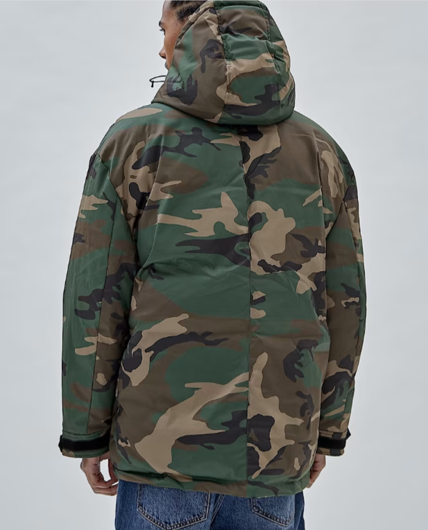 Chaqueta de hombre camuflaje militar verde oscuro marrón SML XL