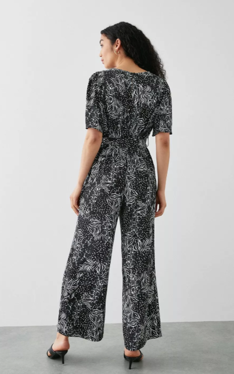 Dames jumpsuit zwart/wit s m l xl xxl xxxl