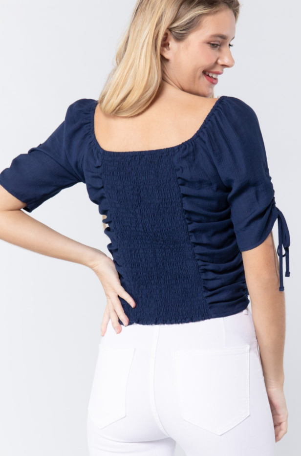 Dames cropped top roze blauw geel s m l