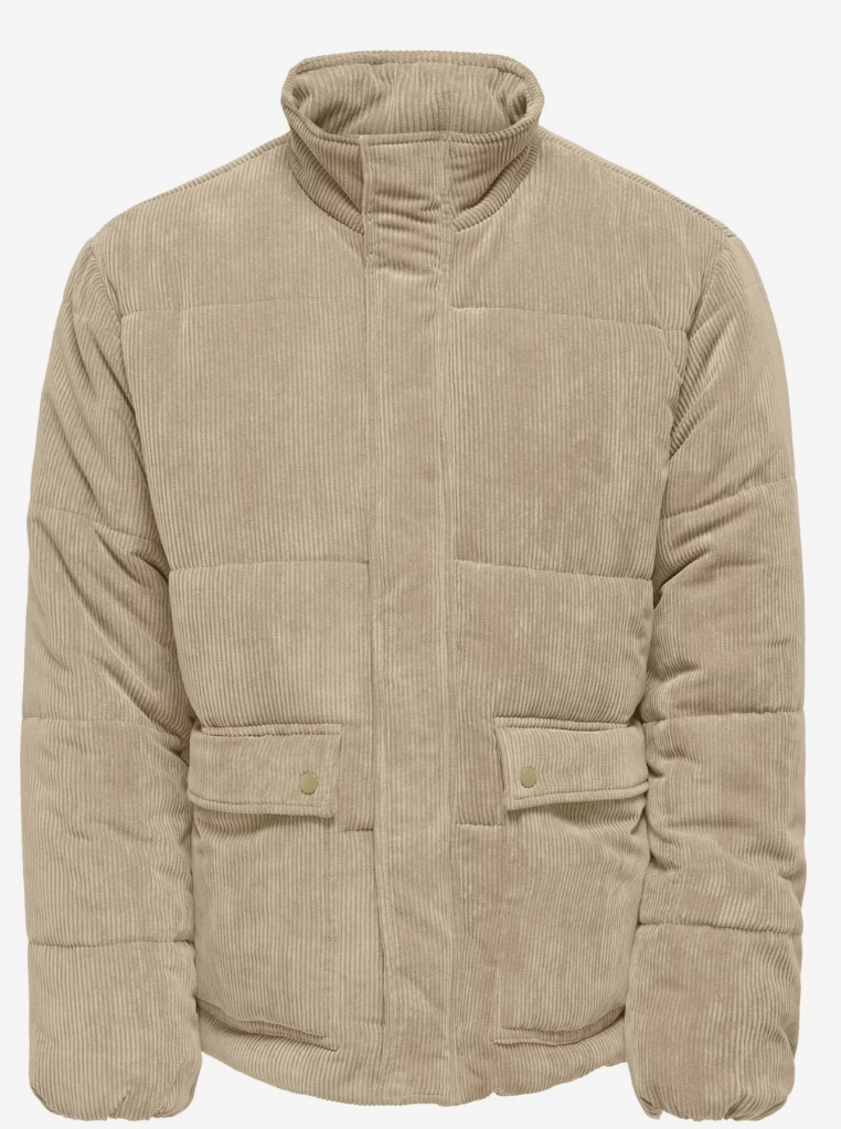 Chaqueta hombre gris marrón beige SML XL XXL