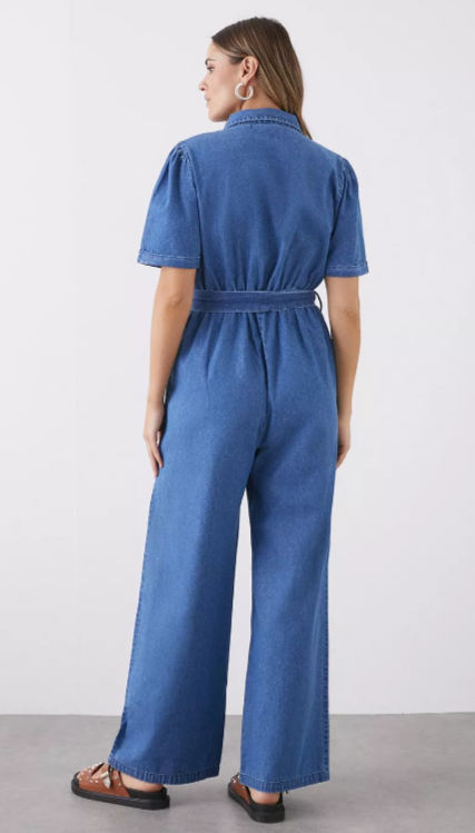 Dames jumpsuit denim blauw s m l xl xxl