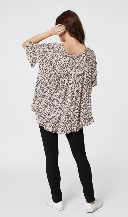 Blusa mujer estampado leopardo beige SML XL XXL