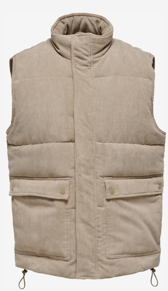 Heren bodywarmer jas bruin beige s m l xl xxl