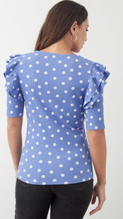 Dames shirt blauw s m l xl