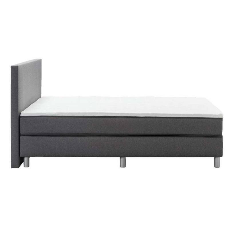 Boxspring tweepersoonsbed donkergrijs 180x200 cm