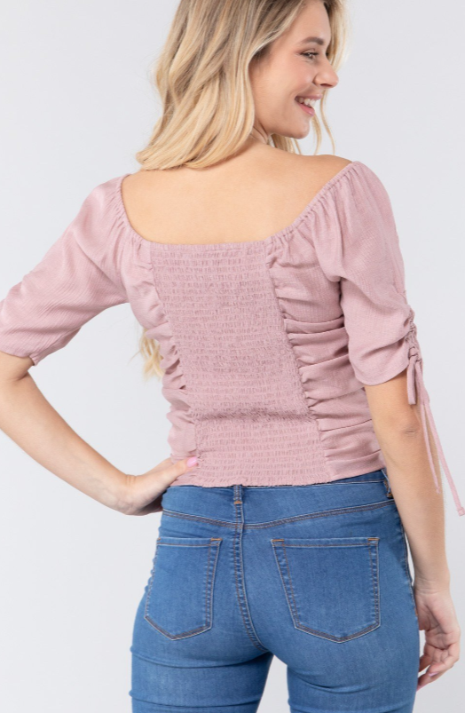 Dames cropped top roze blauw geel s m l