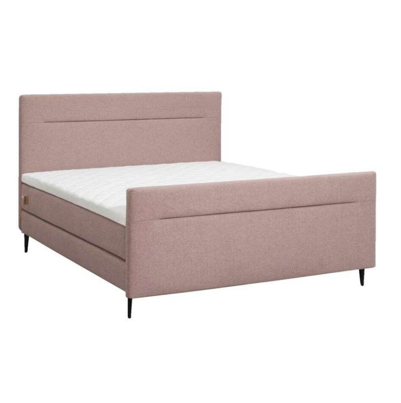 Boxspring tweepersoonsbed roze 160x200 cm