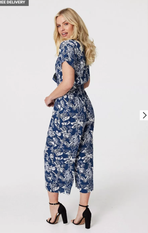 Dames jumpsuit blauw s m l xl xxl