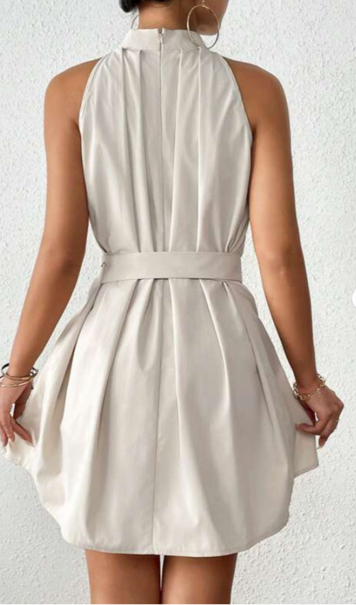 Vestido de mujer beige xs sml