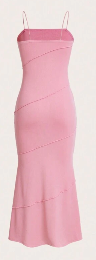 Dames jurk roze xs s m l