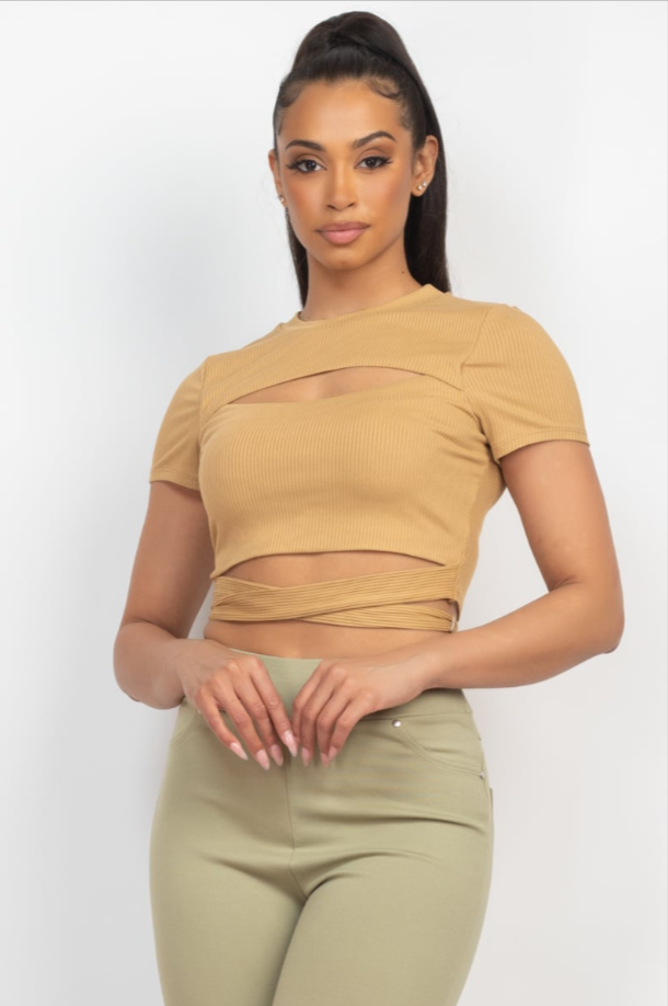 Dames top crop top s m l