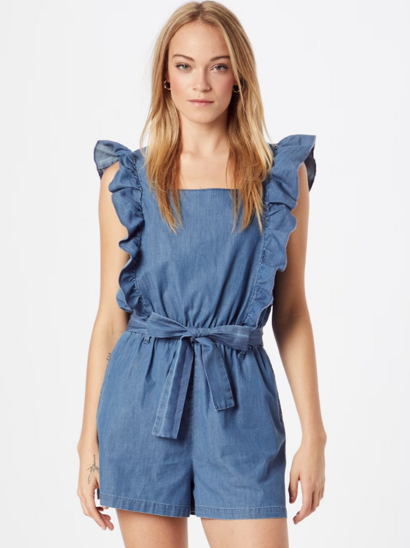 Dames jumpsuit blauw xs s m l xl