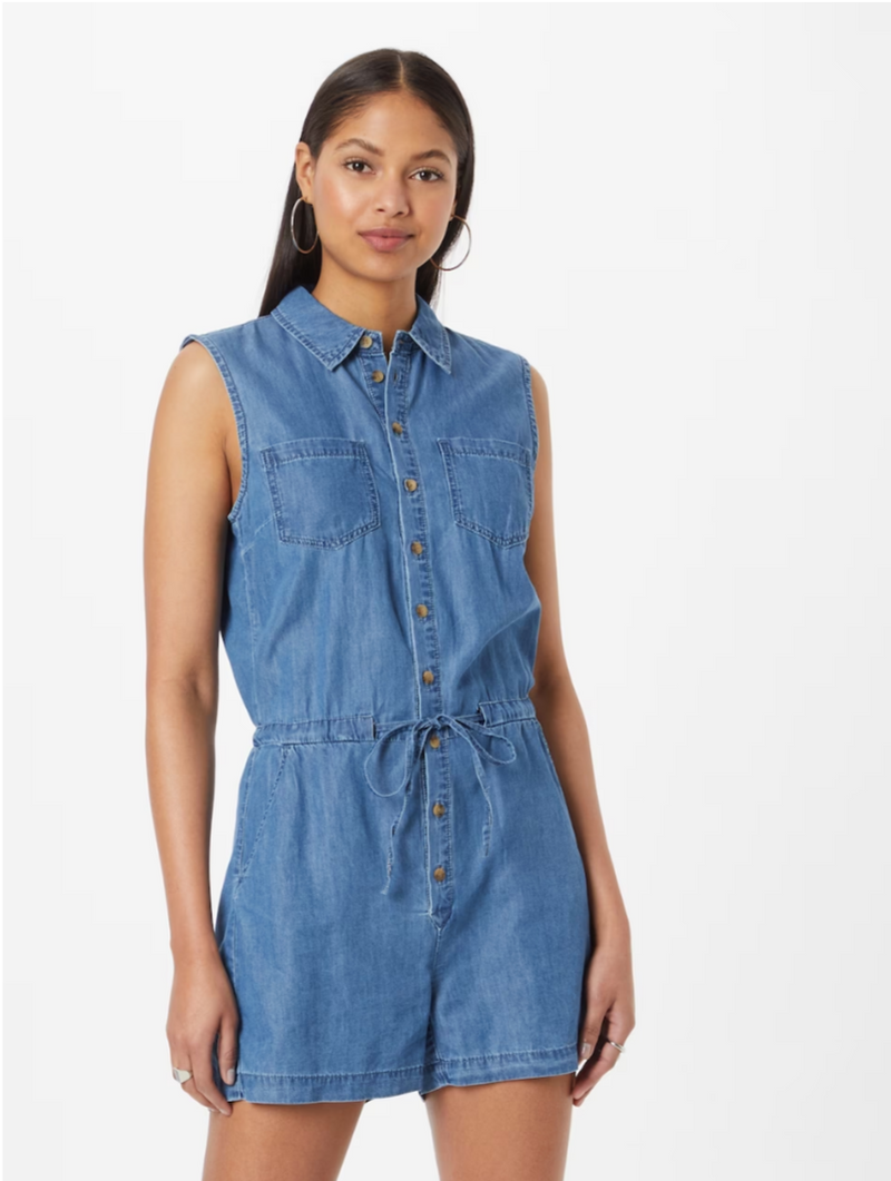 Dames jumpsuit blauw xs s m l xl