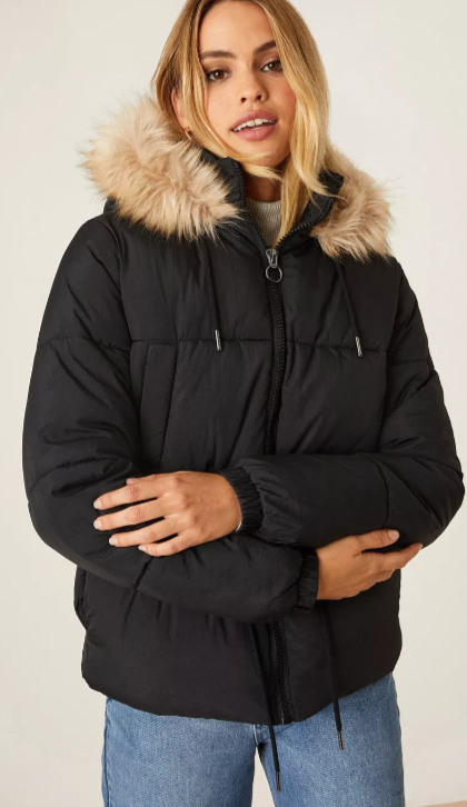 https://www.dorothyperkins.com/product/dorothy-perkins-short-padded-faux-fur-hooded-coat_bqq04703?colour=black