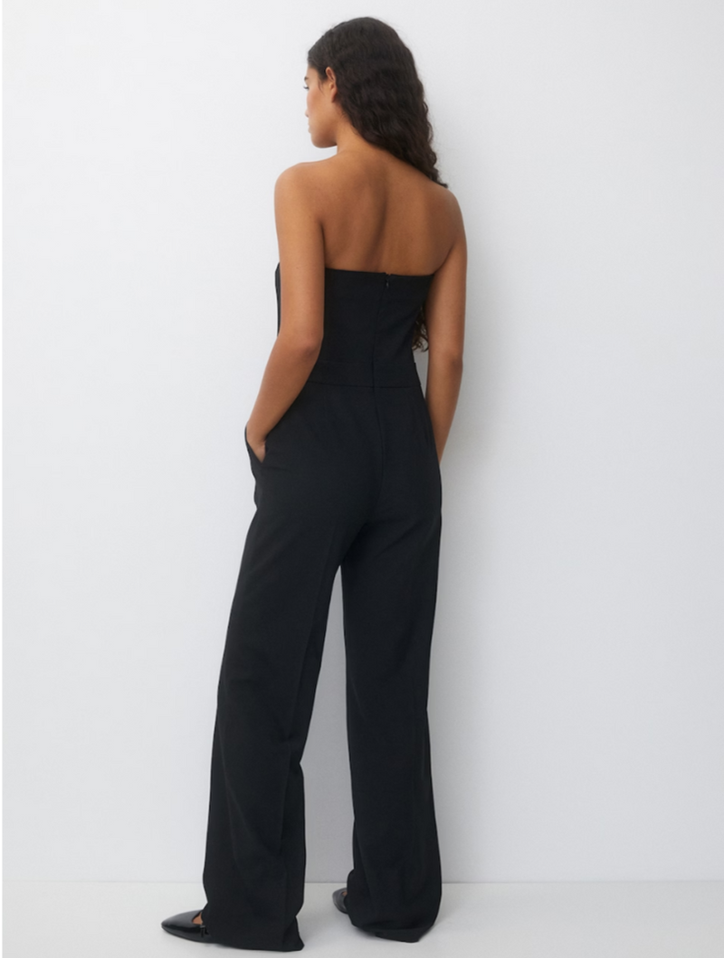 Dames jumpsuit zwart xs s m l xl