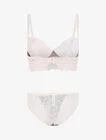 Dames lingerie set push-up roze 85C/36/s