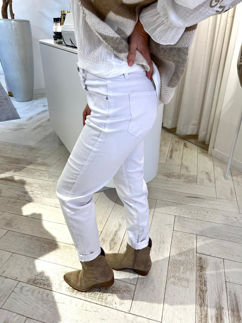 Vaqueros de mujer jeans blanco xs sml xl