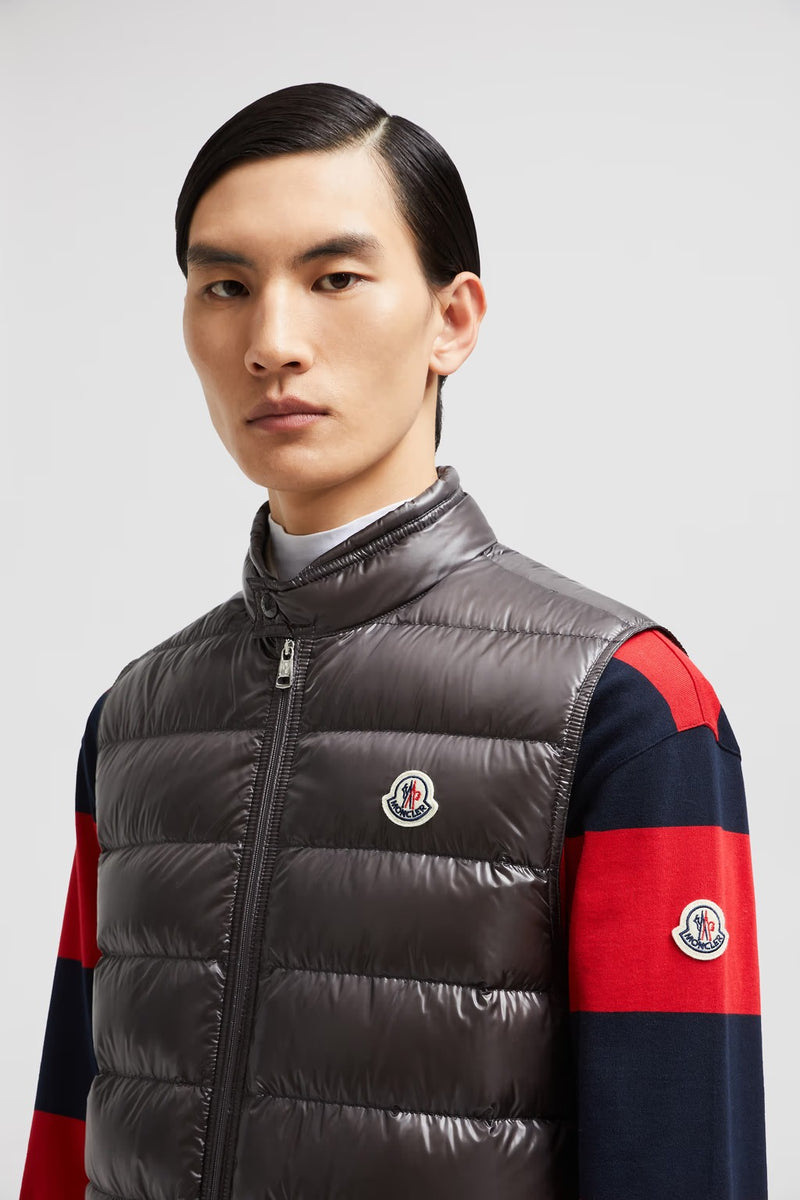 Moncler men's bodywarmer red darkbrown darkgray s m l xl xxl