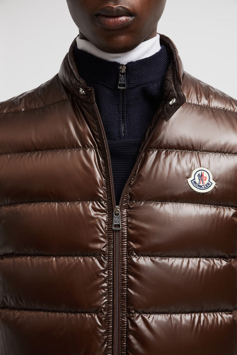 Moncler men's bodywarmer red darkbrown darkgray s m l xl xxl