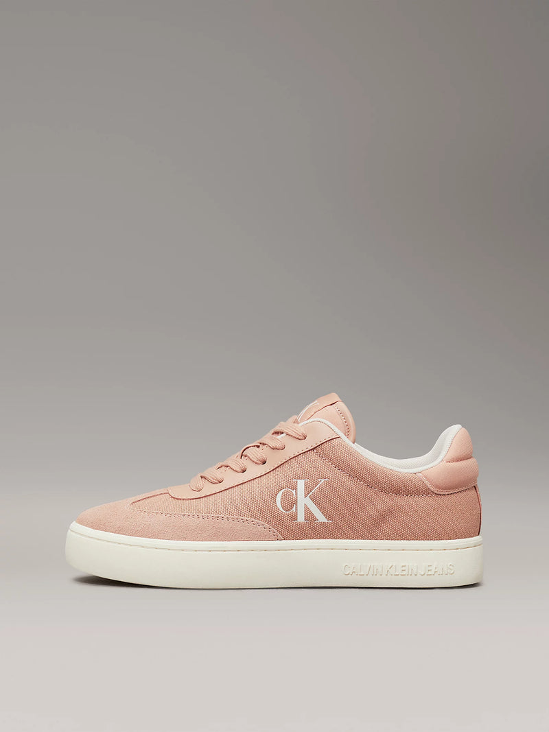 Calvin Klein women's sneakers canvas light pink white 35 36 37 38 39 40 41 42