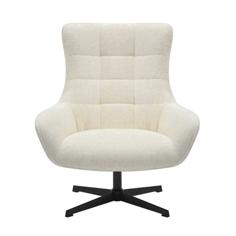 Fauteuil chenille stof beige 85x81x103 cm