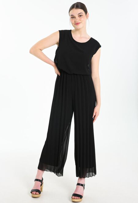 Dames jumpsuit blauw zwart s m l xl