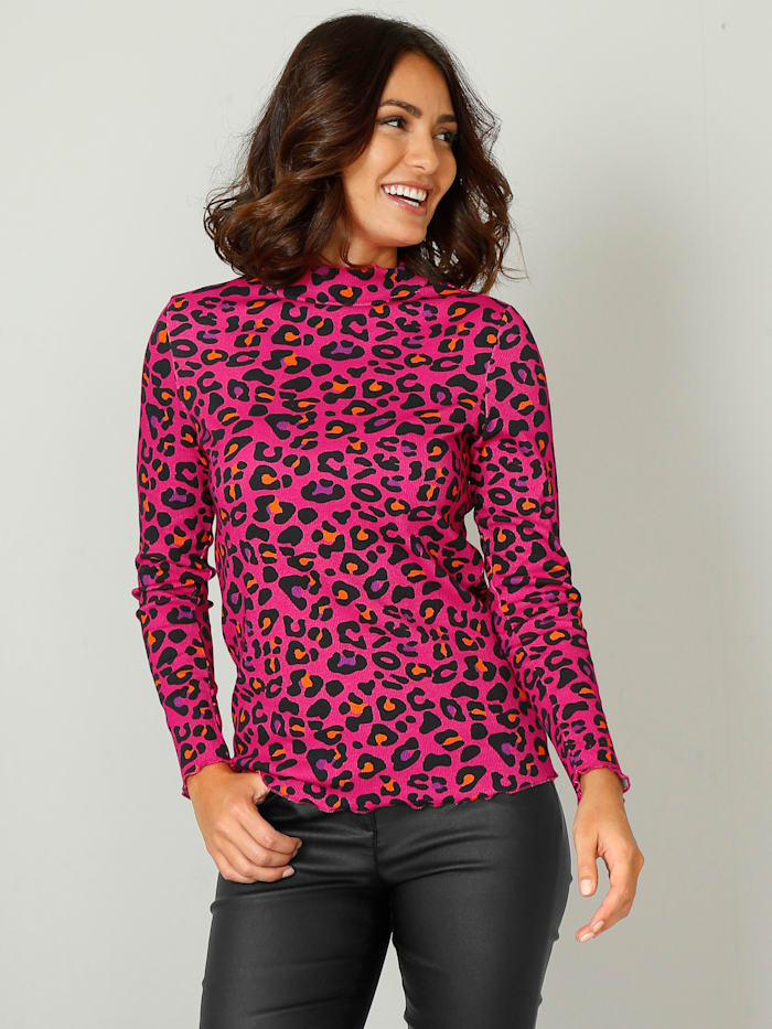 Camisa mujer manga larga estampado leopardo rosa negro sml xl xxl xxxl xxxxl xxxxxl