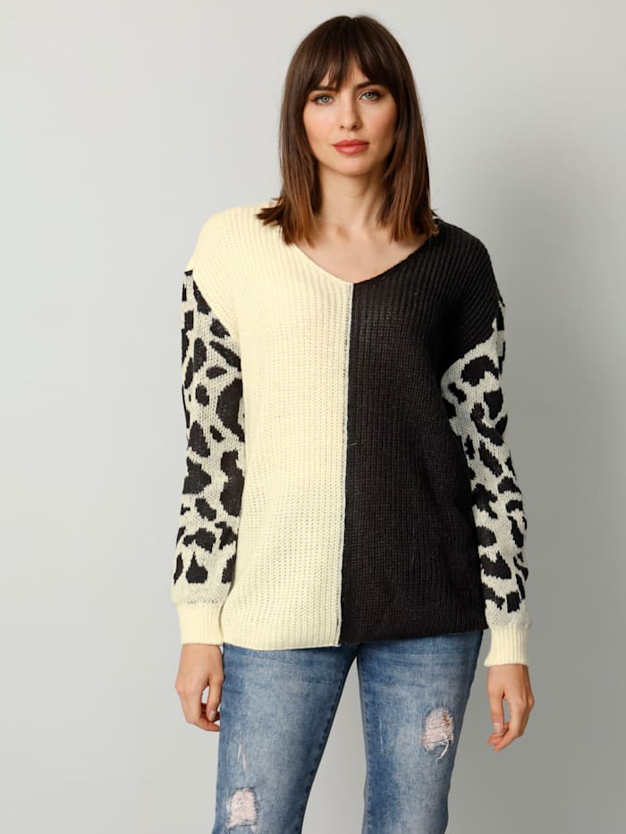 Jersey de mujer con estampado de leopardo negro blanco sml xl xxl xxxl xxxxl xxxxxl