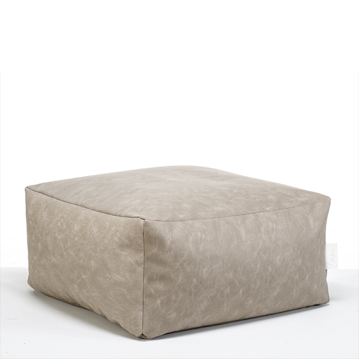 Hocker poef bank lounge vierkant 68 x 68 x 34 breedte x lengte x hoogte