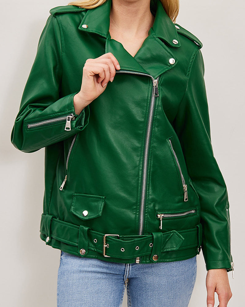 Chaqueta mujer verde negro sml