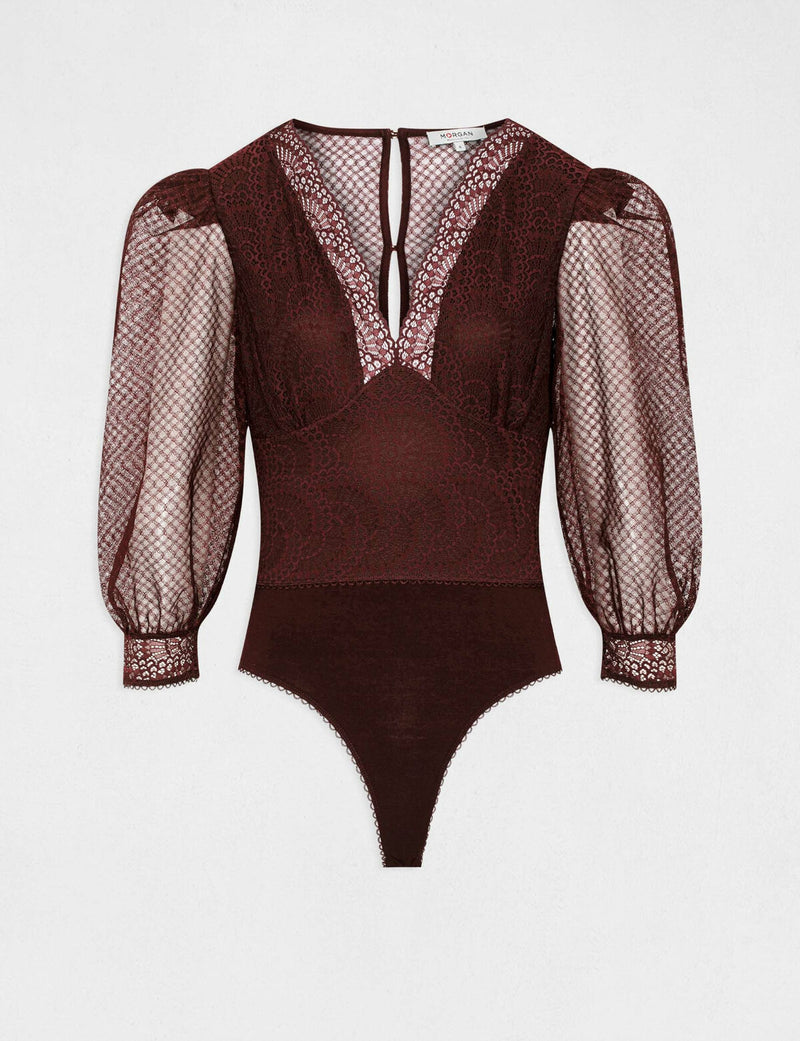 Dames bodysuit rood xs s m l xl