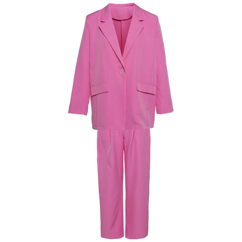 Dames broekpak roze zwart beige onesize