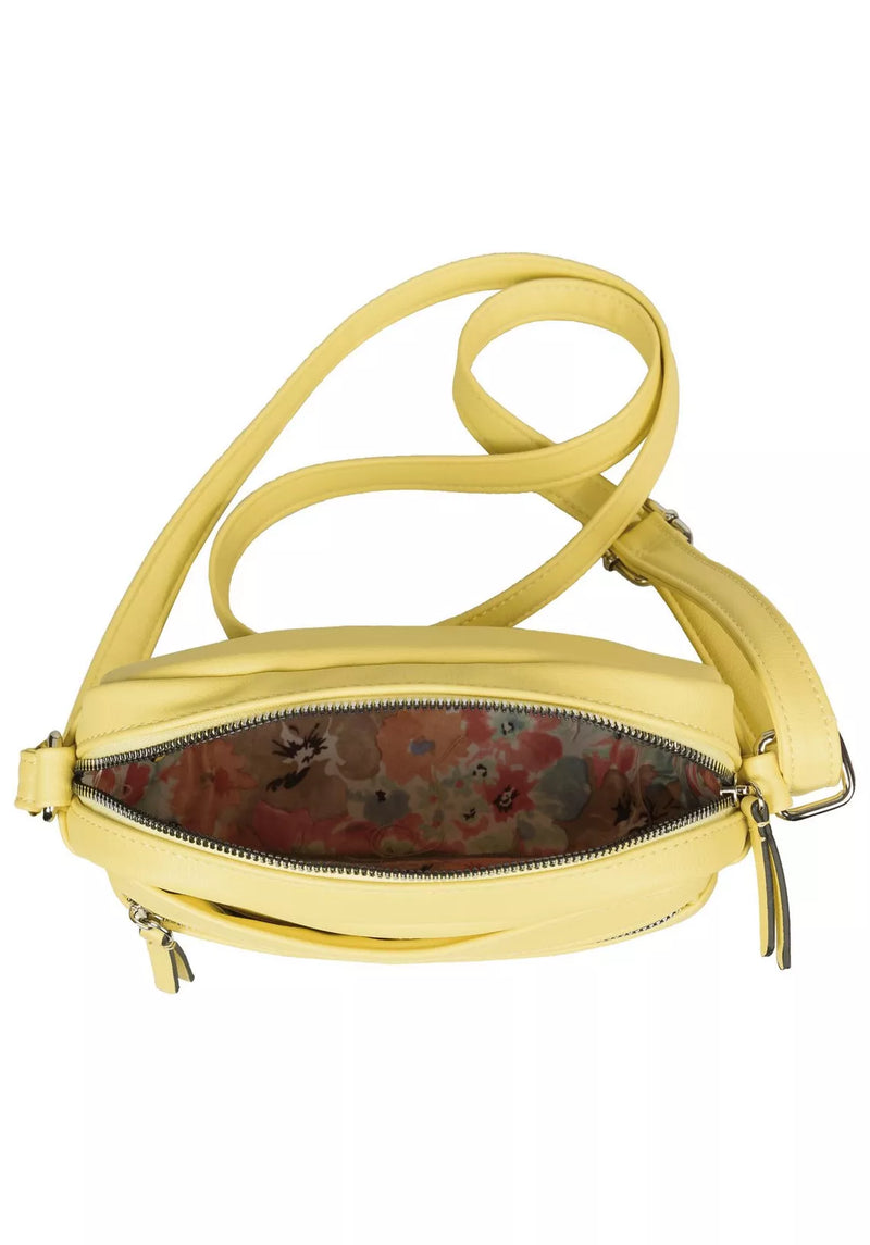 Bolso bandolera mujer rosa amarillo