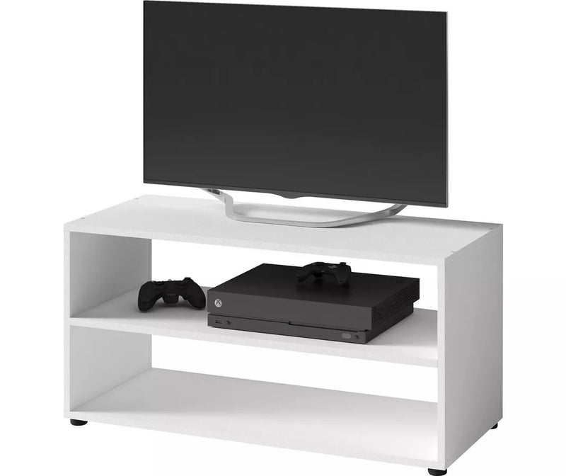 Mueble TV mueble alto blanco Ancho 90 cm Fondo 39 cm Alto 45 cm