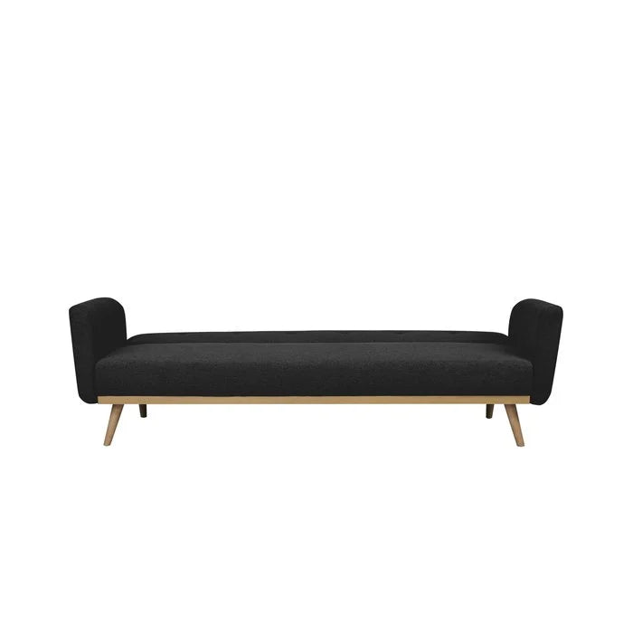 Conjunto de sofás sofá cama negro ancho 205cm alto 79cm