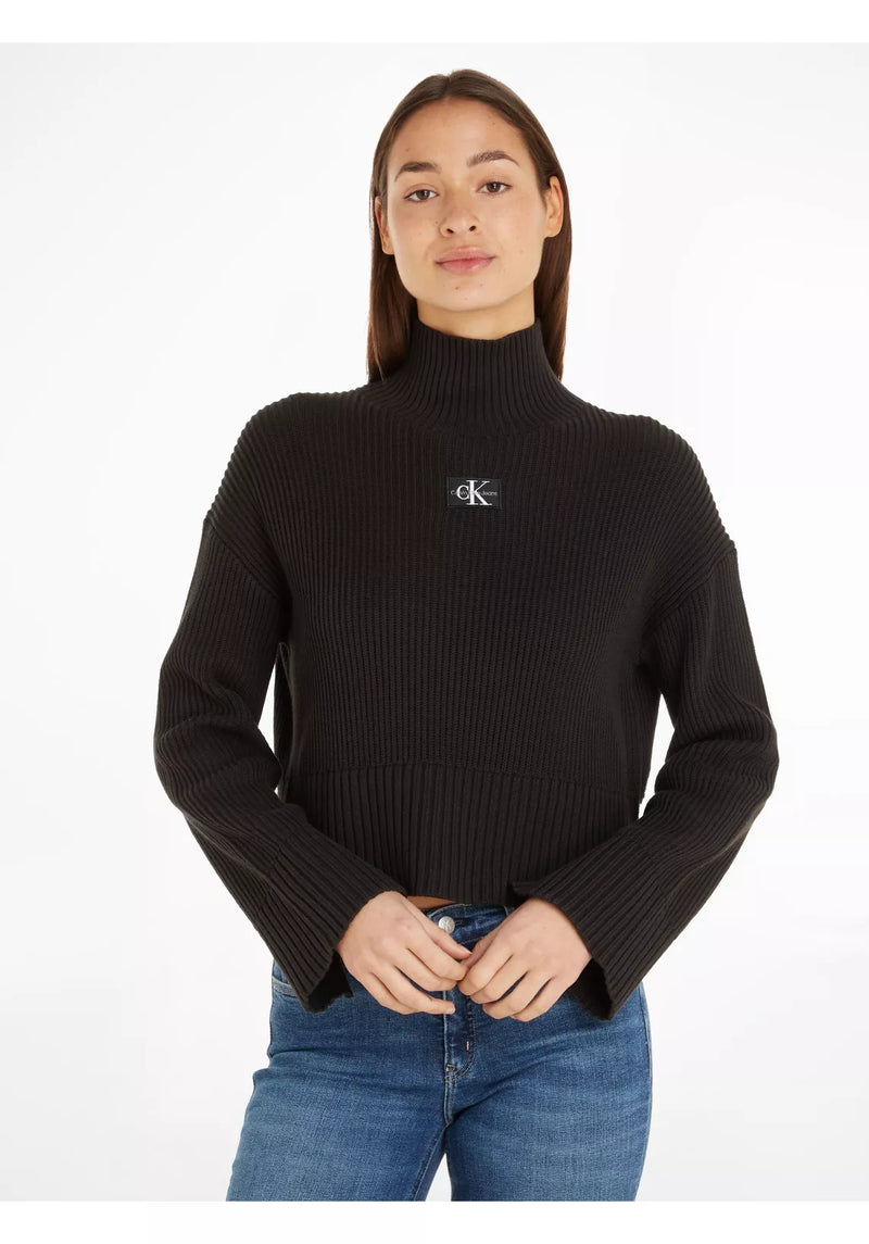 Jersey de cuello alto para mujer blanco y negro xs sml xl xxl