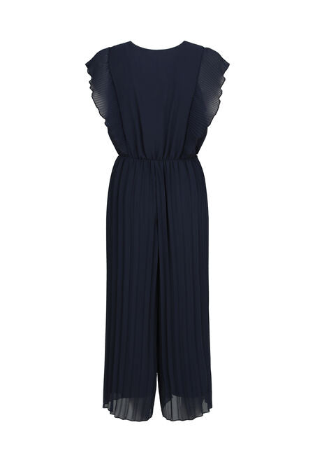 Dames jumpsuit blauw zwart s m l xl