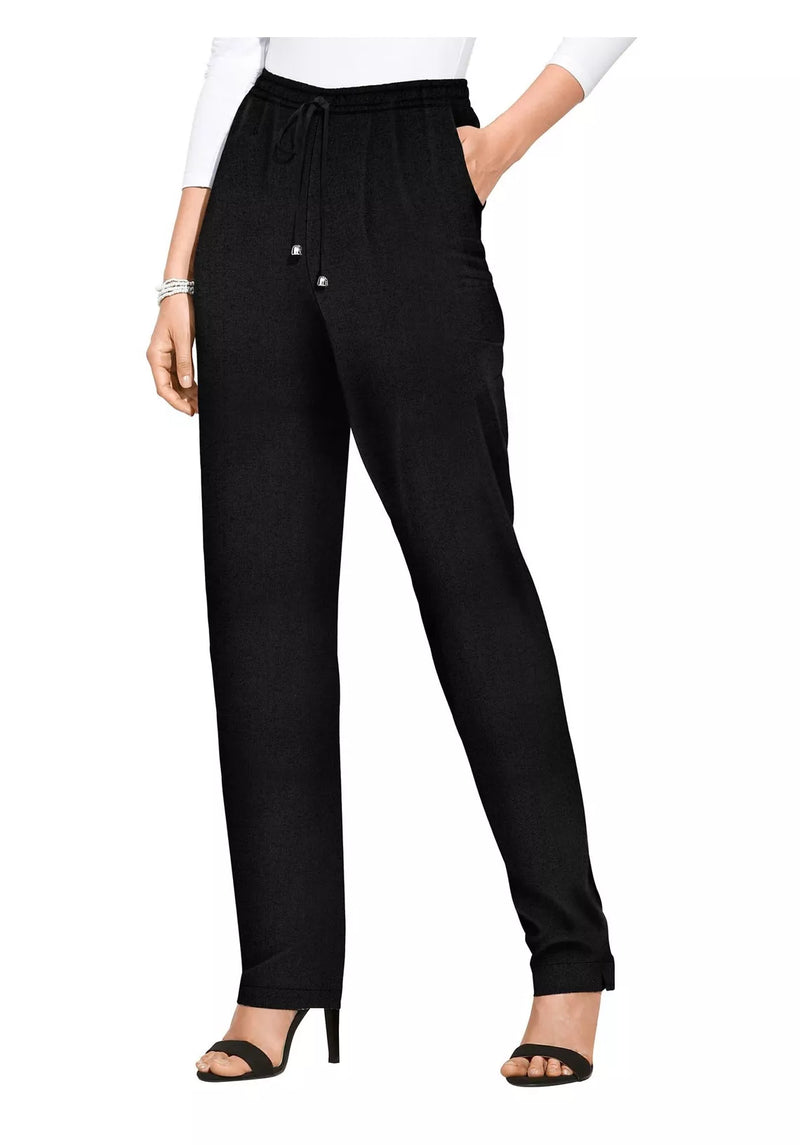 Dames broek lang elastische band 38 40 42 44 46 48 50 52 54 56