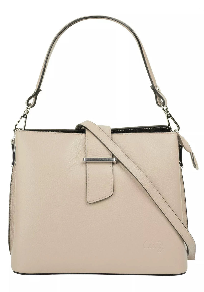 Bolso de mano mujer piel verde beige azul marrón naranja rosa rojo blanco negro