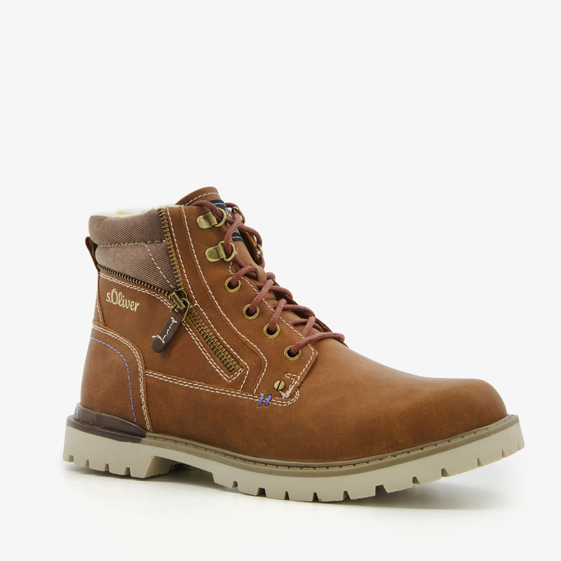 Heren veterboots bruin/cognac 40 41 42 43 44 45 46