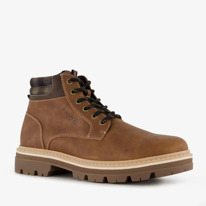 Heren veterboots bruin/cognac 40 41 42 43 44 45 46