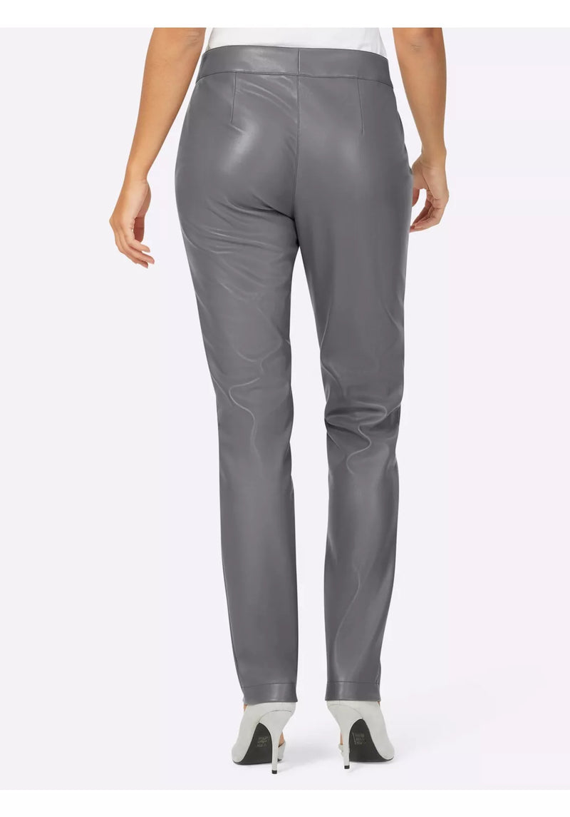 Pantalón de piel mujer gris sml xl xxl xxxl xxxxxl xxxxxxl